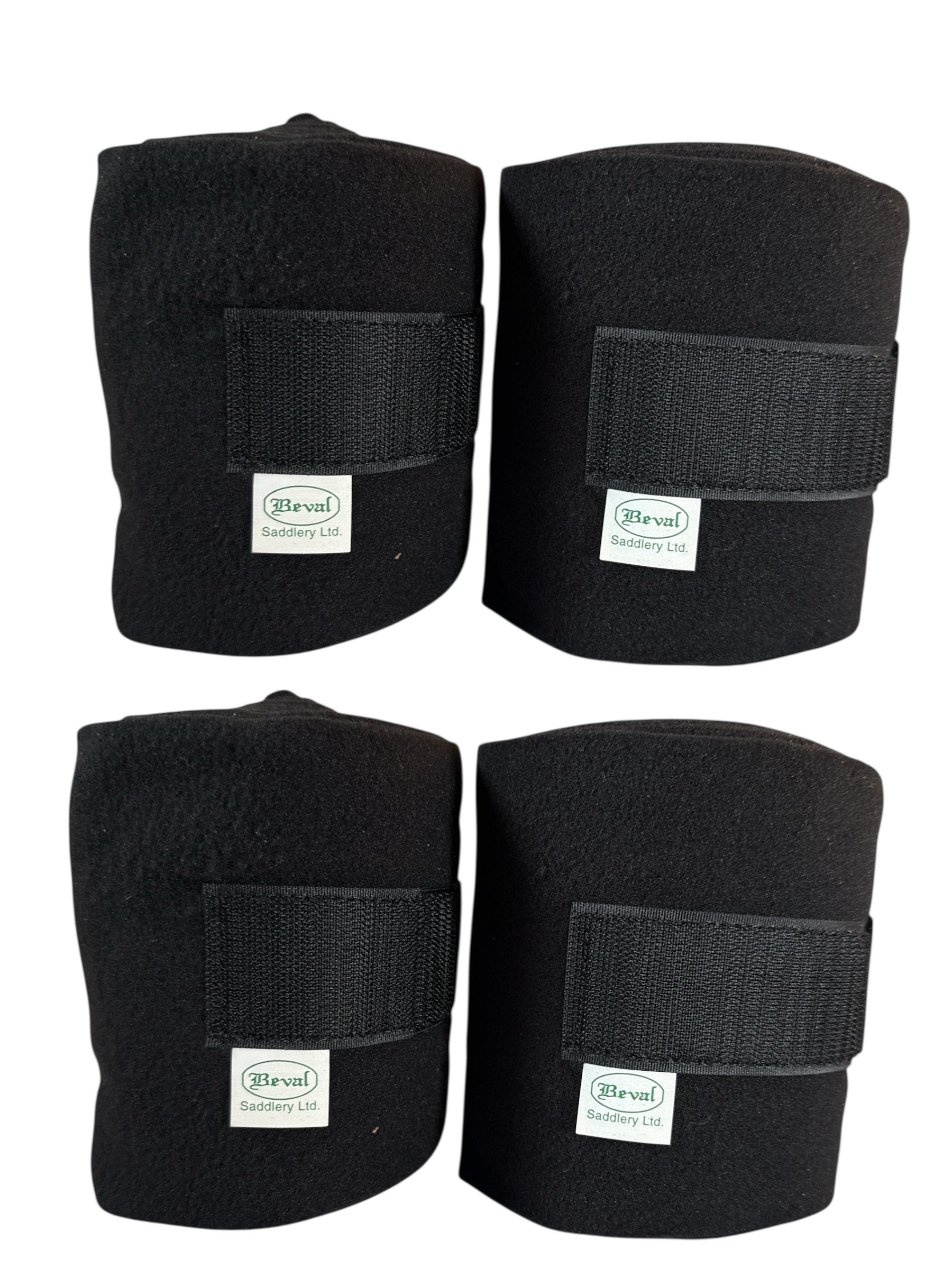 Beval Polo Wraps - Black / Set of 4   NEW