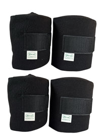 Beval Polo Wraps - Black / Set of 4   NEW