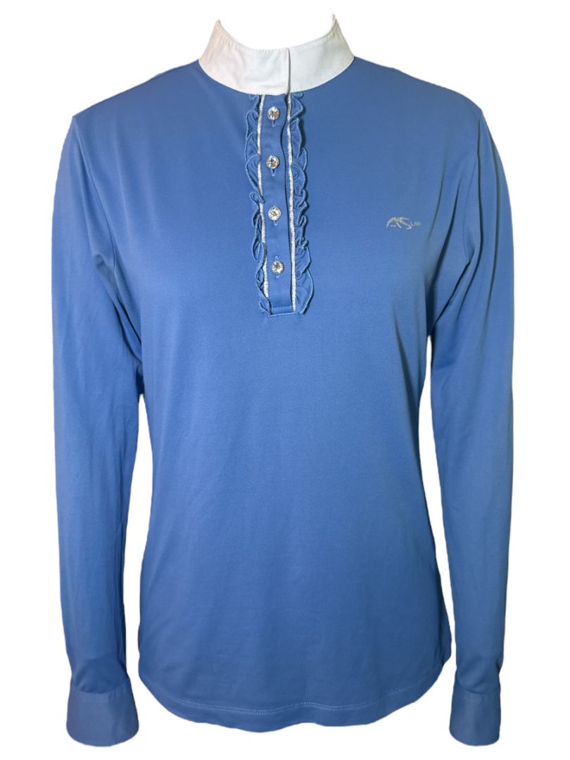 Anna Scarpati Long Sleeve Show Shirt - Blue / Size IT 46
