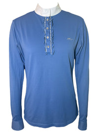 Anna Scarpati Long Sleeve Show Shirt - Blue / Size IT 46