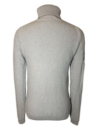 Cavalleria Toscana Women's Wool Turtleneck Honeycomb Sweater - Grey / Size XS