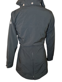 Horze Freya Women's Long Soft-shell Waterproof Riding Jacket - Black / Size Small