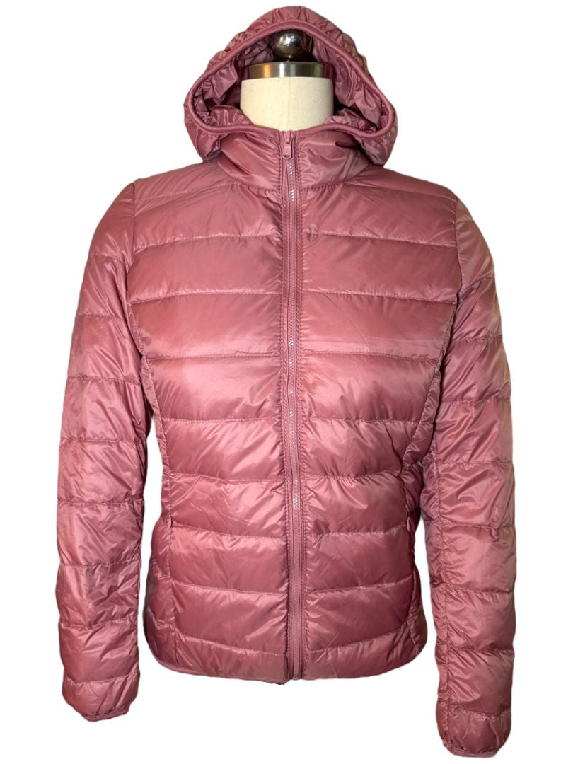Equisite Noelle Puffer Down Jacket - Blush Pink / Size Medium   NEW