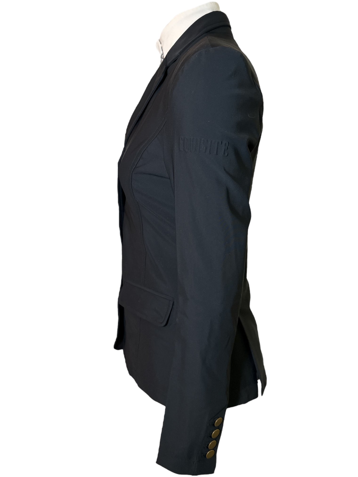 Equisite Vivienne Show Coat - Black / Size Medium  NEW