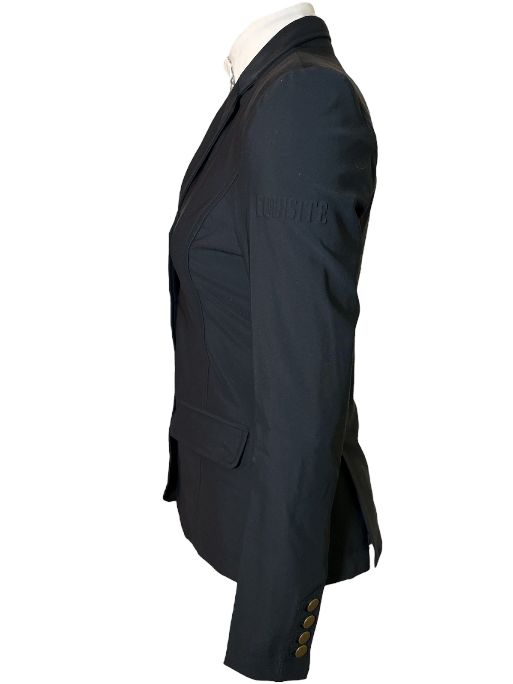 Equisite Vivienne Show Coat - Black / Size Large   NEW