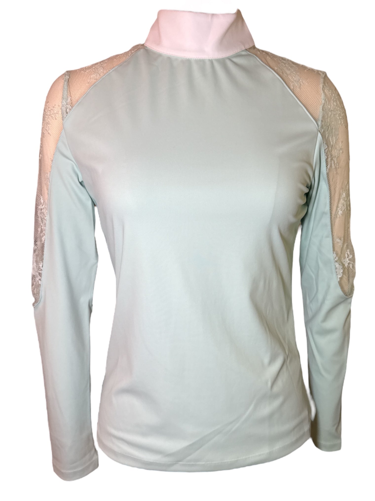 Equisite Lilliana Long Sleeve Shirt - Seafoam Green / Size Large NEW