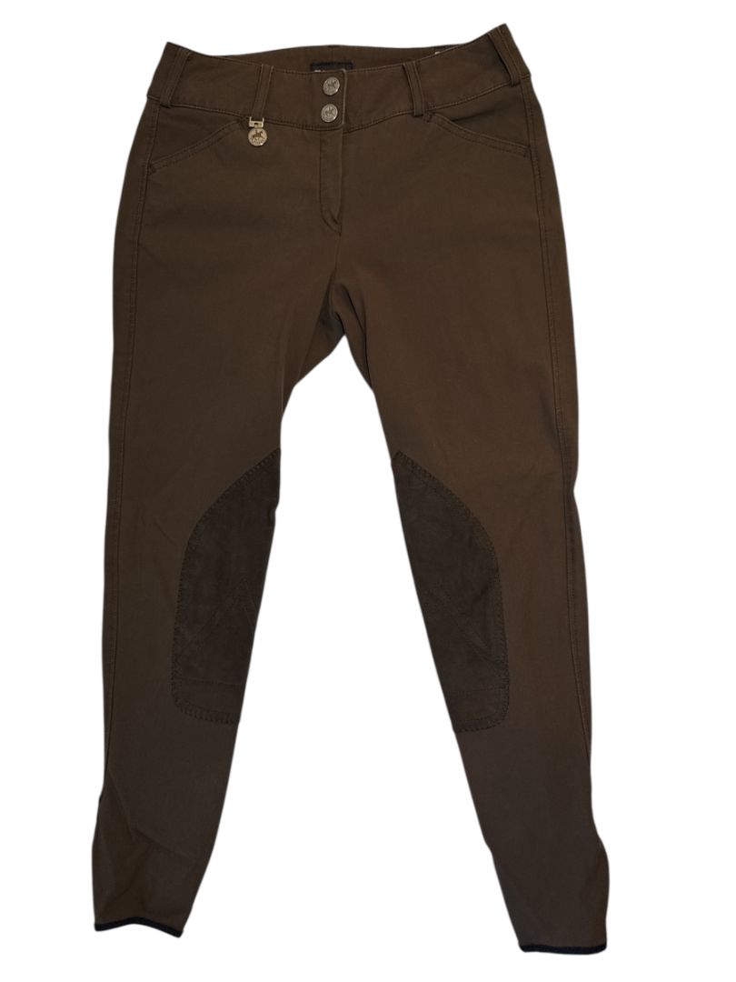 Pikeur Ciara Knee Patch Breeches - Earth Brown / Size 40 (US 26)