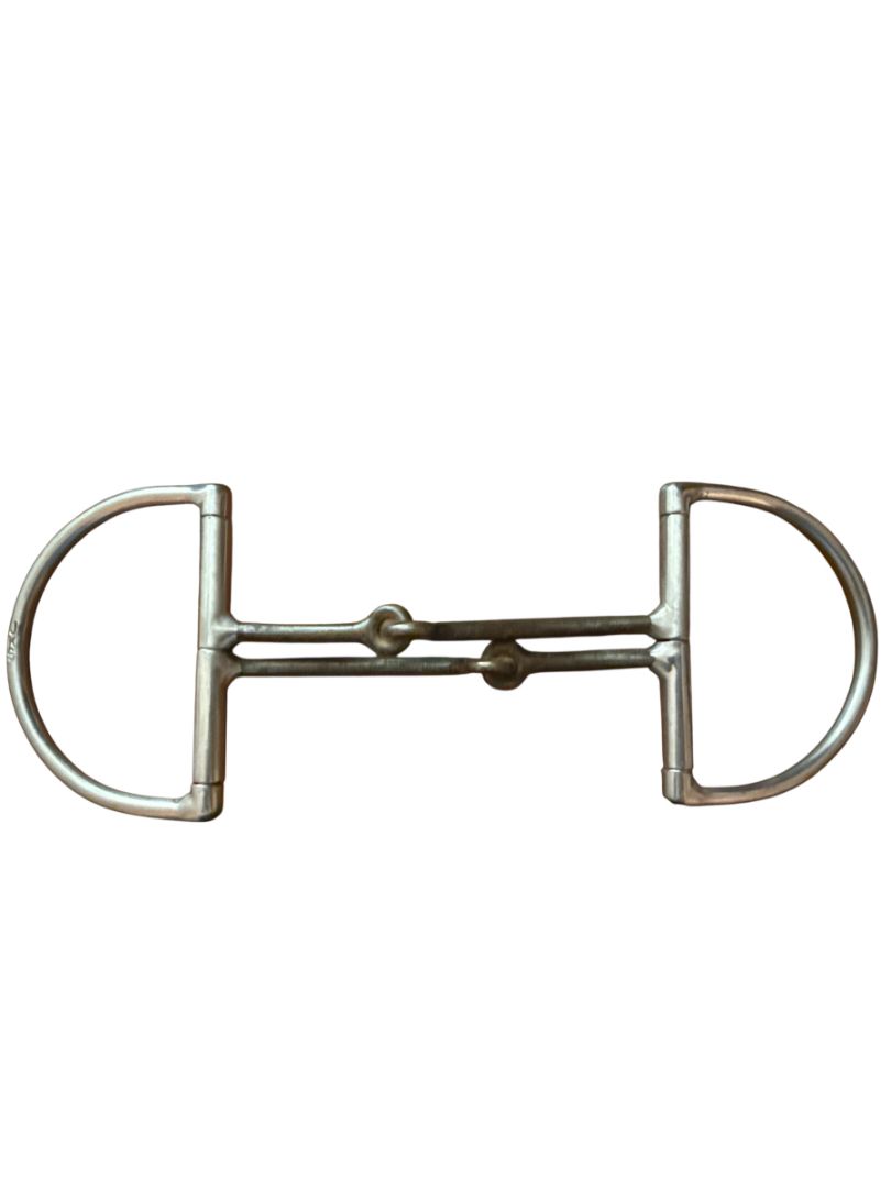 Jay Shuttleworth / JKS Double Mouth Snaffle Dee Sweet Iron Bit - 5"
