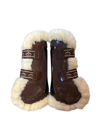 Veredus Carbon Gel Vento Fleece Front Boots - Brown / Size Large