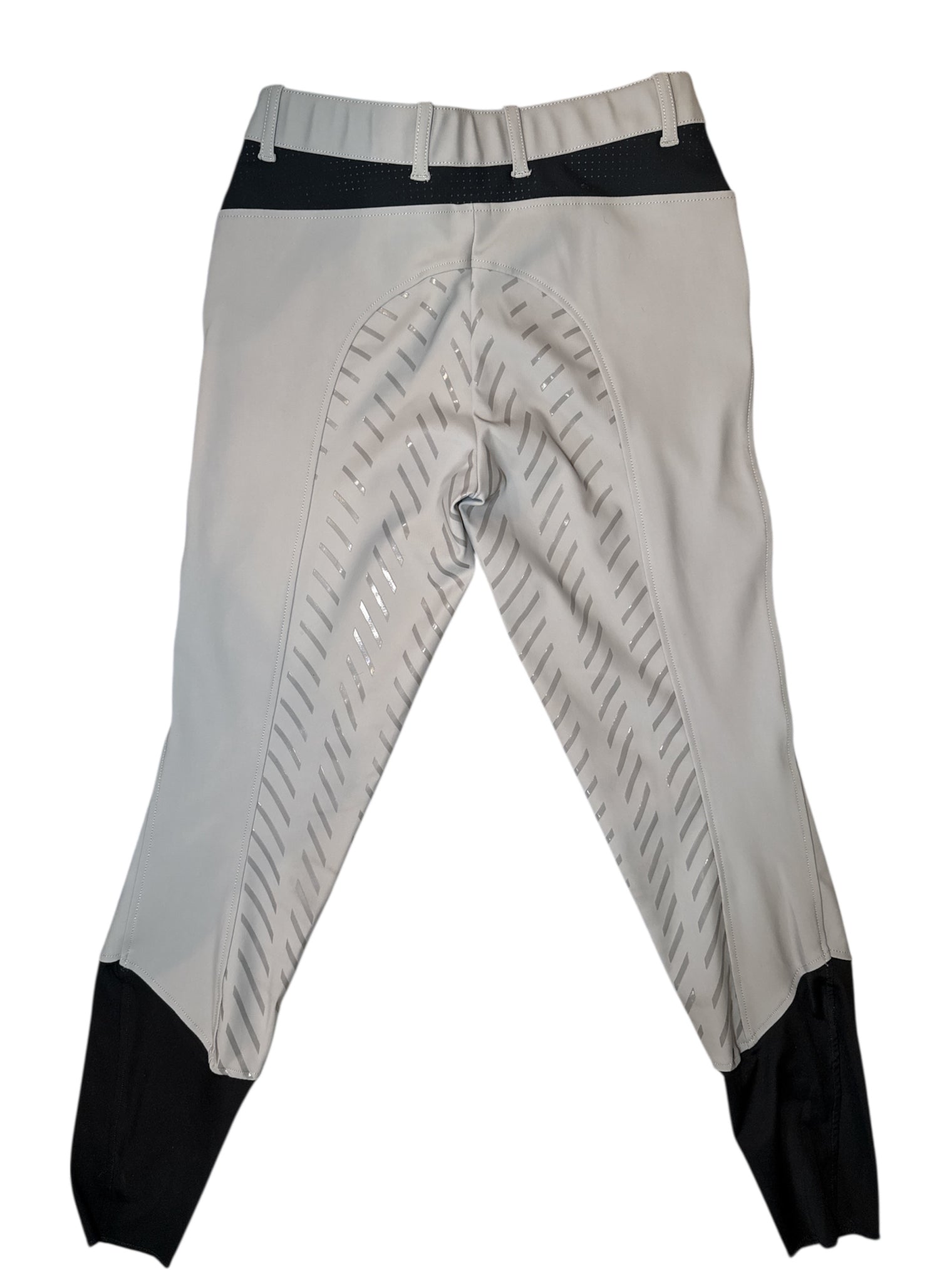 Equiline Women's Cepik Full Grip Breeches - Sleet Grey / Size IT 44 (US 28)