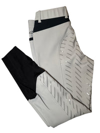 Equiline Women's Cepik Full Grip Breeches - Sleet Grey / Size IT 44 (US 28)