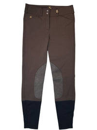 Mastermind Mindy Knee Patch Breeches -  Brown / Size US 24