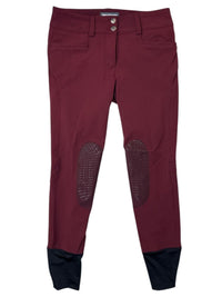 Animo Women's Naspre Knee Grip Breeches - Burgundy / Size IT 42 (US 28)