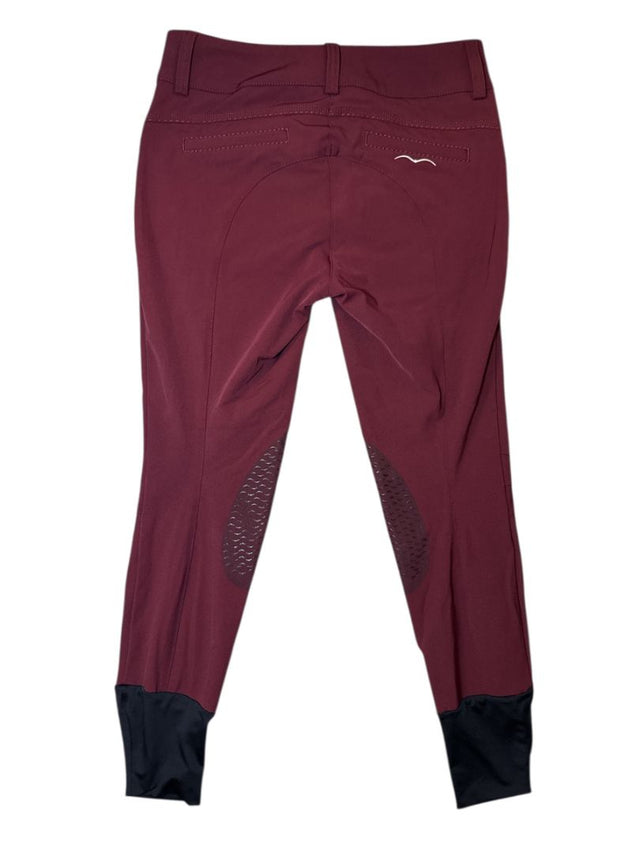 Animo Women's Naspre Knee Grip Breeches - Burgundy / Size IT 42 (US 28)