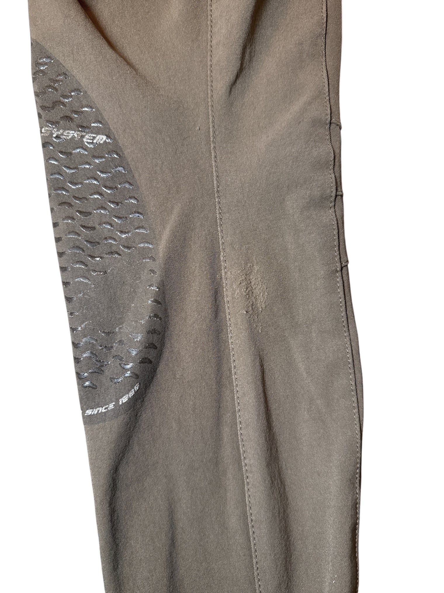 Animo Women's Naspre Knee Grip Breeches - Cuba Cigar Taupe  / Dark Tan / Size IT 42 (US 28)