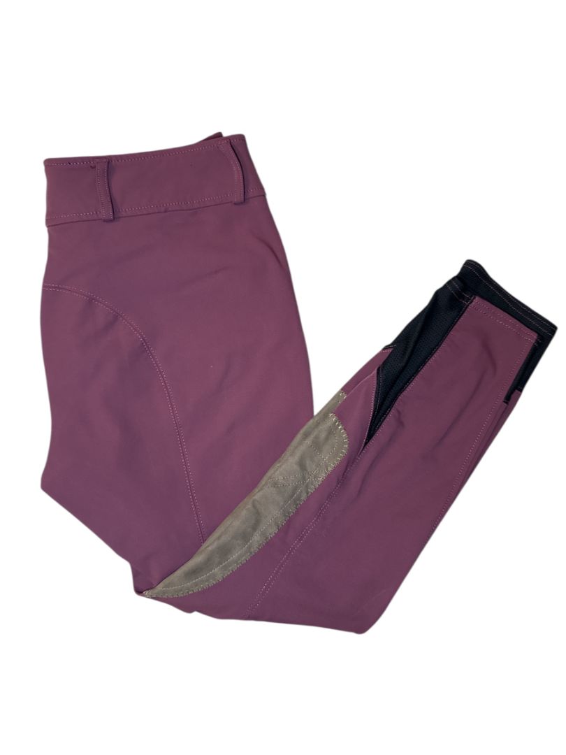 RJ Classics Gulf Knee Patch Breeches - Mixed Berry / Pink / Size US 28