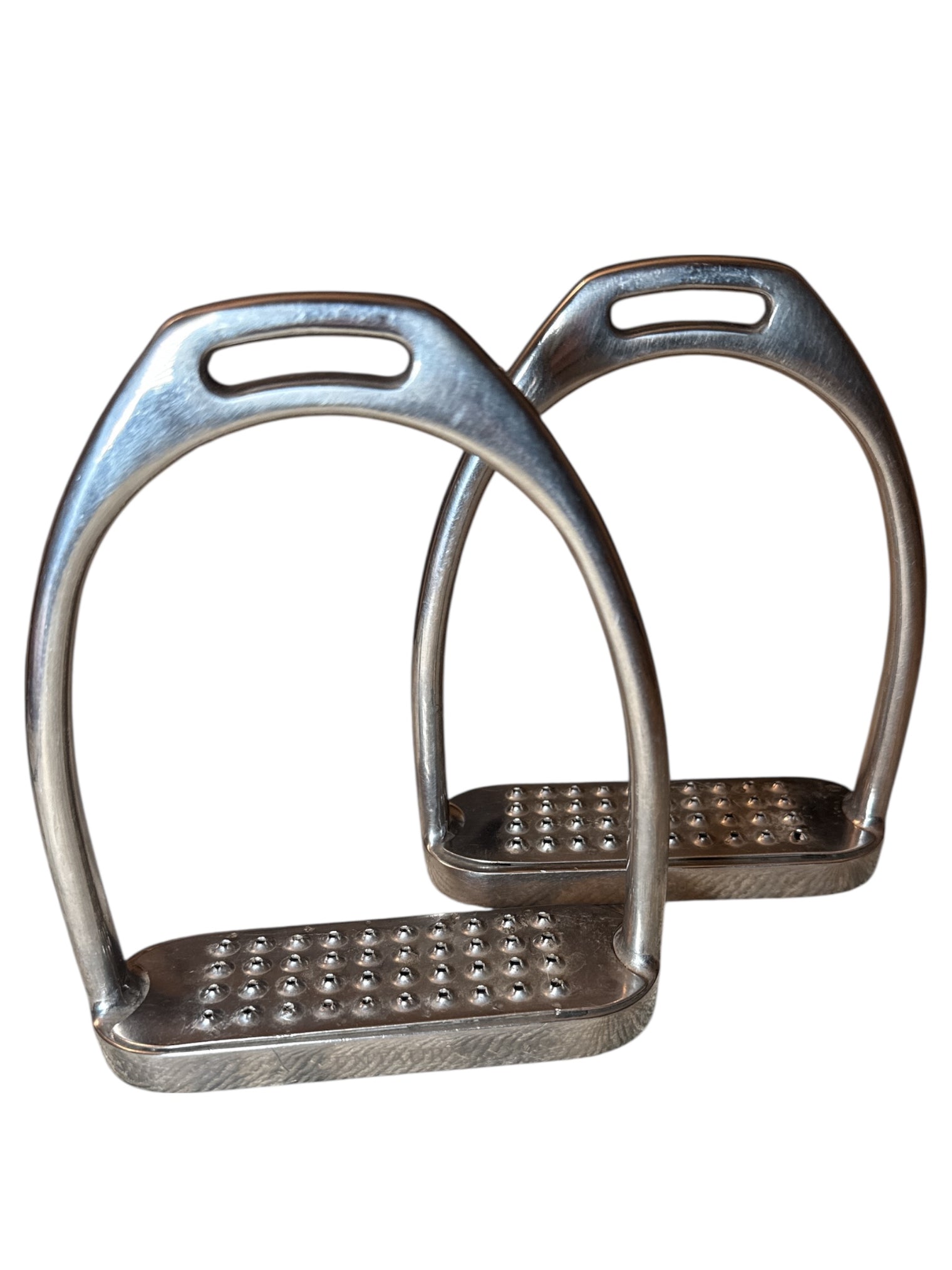 Centaur Traditional Fillis Stirrups Irons with Grated Pads - 4 3/4"