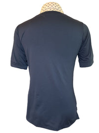 Callidae Practice Shirt Floral Collar - Navy / Size Small