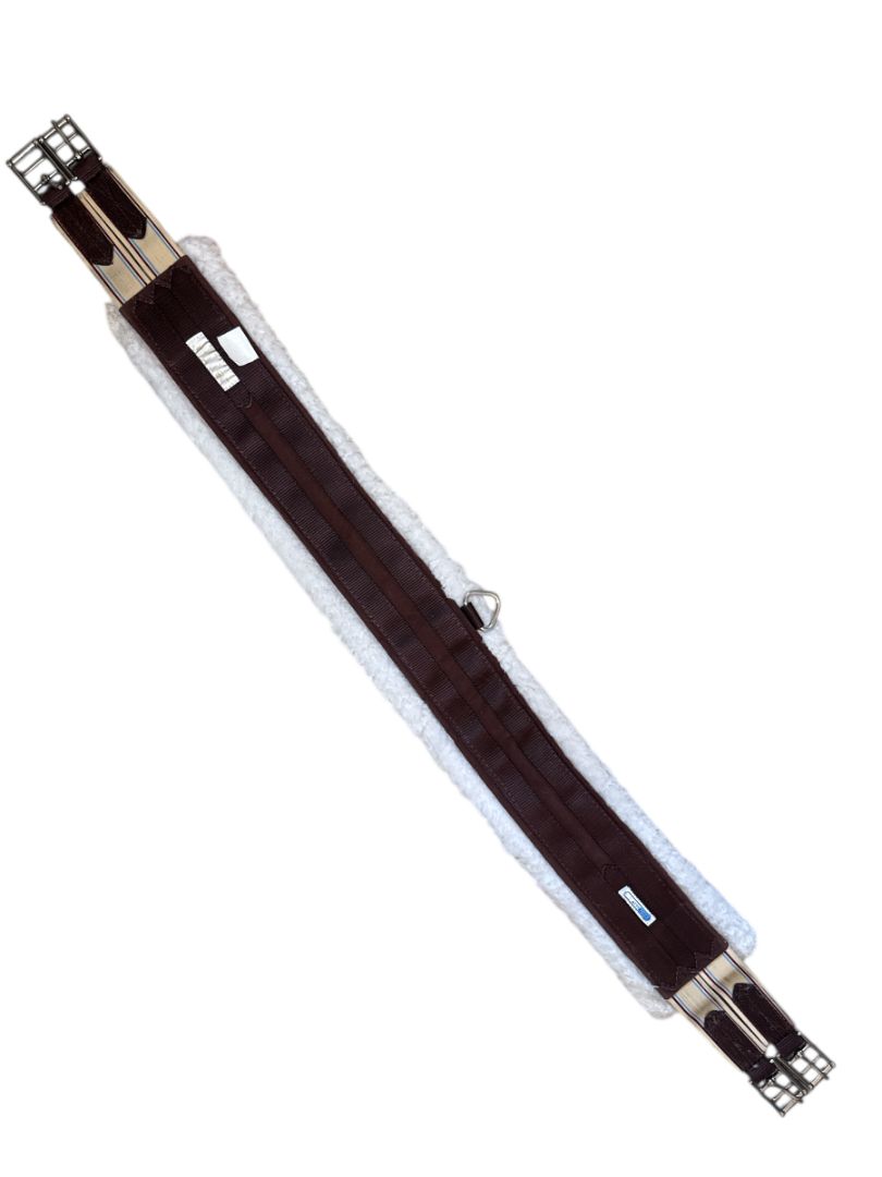 Lettia Fleece-Lined CoolMax Girth - Brown / Size 46"