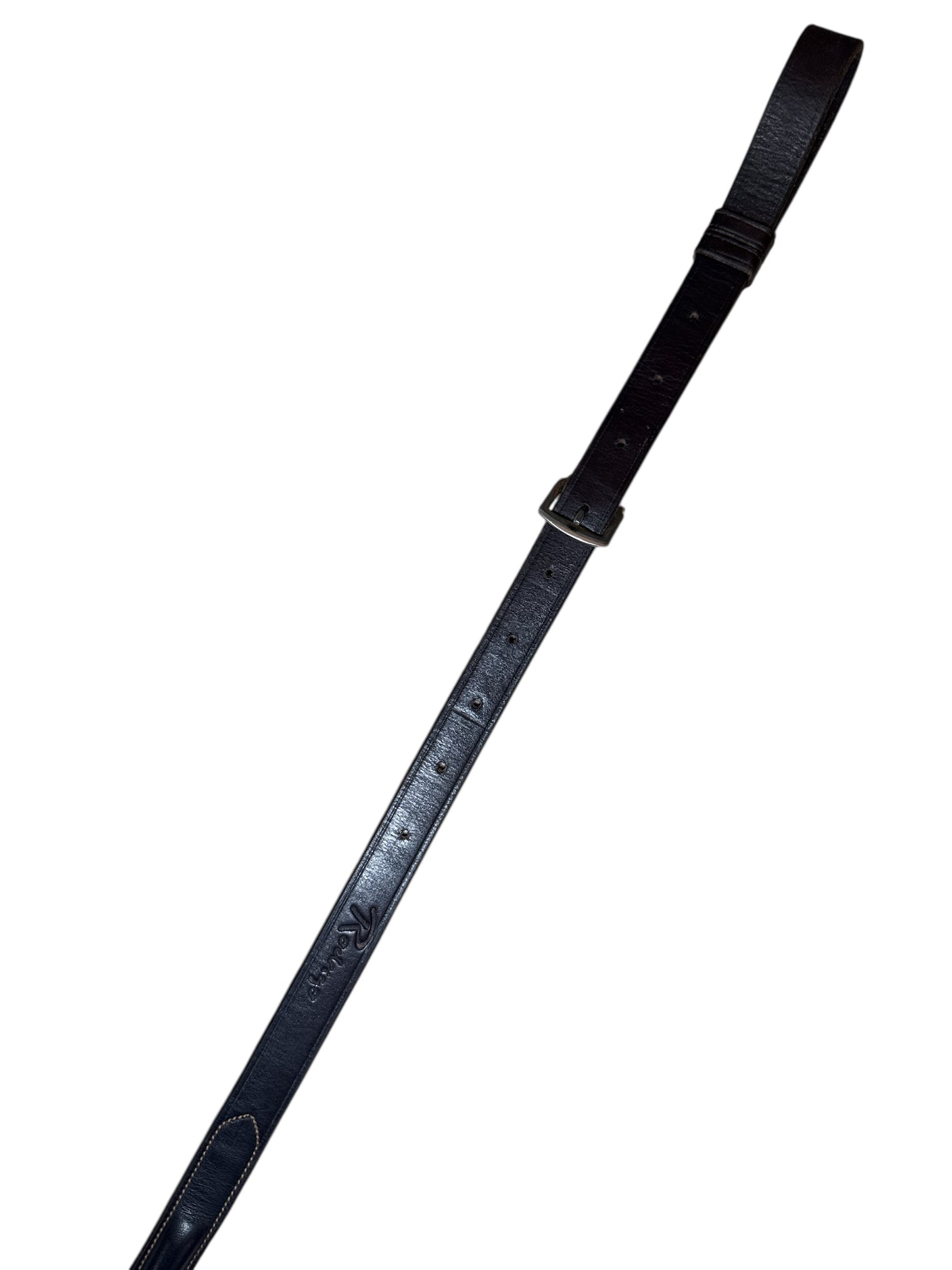 Pessoa Plain Raised Leather Running Martingale - Dark Brown / Full Size
