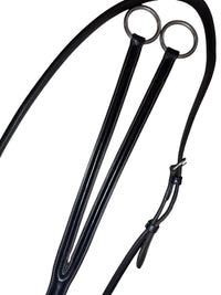 Pessoa Plain Raised Leather Running Martingale - Dark Brown / Full Size