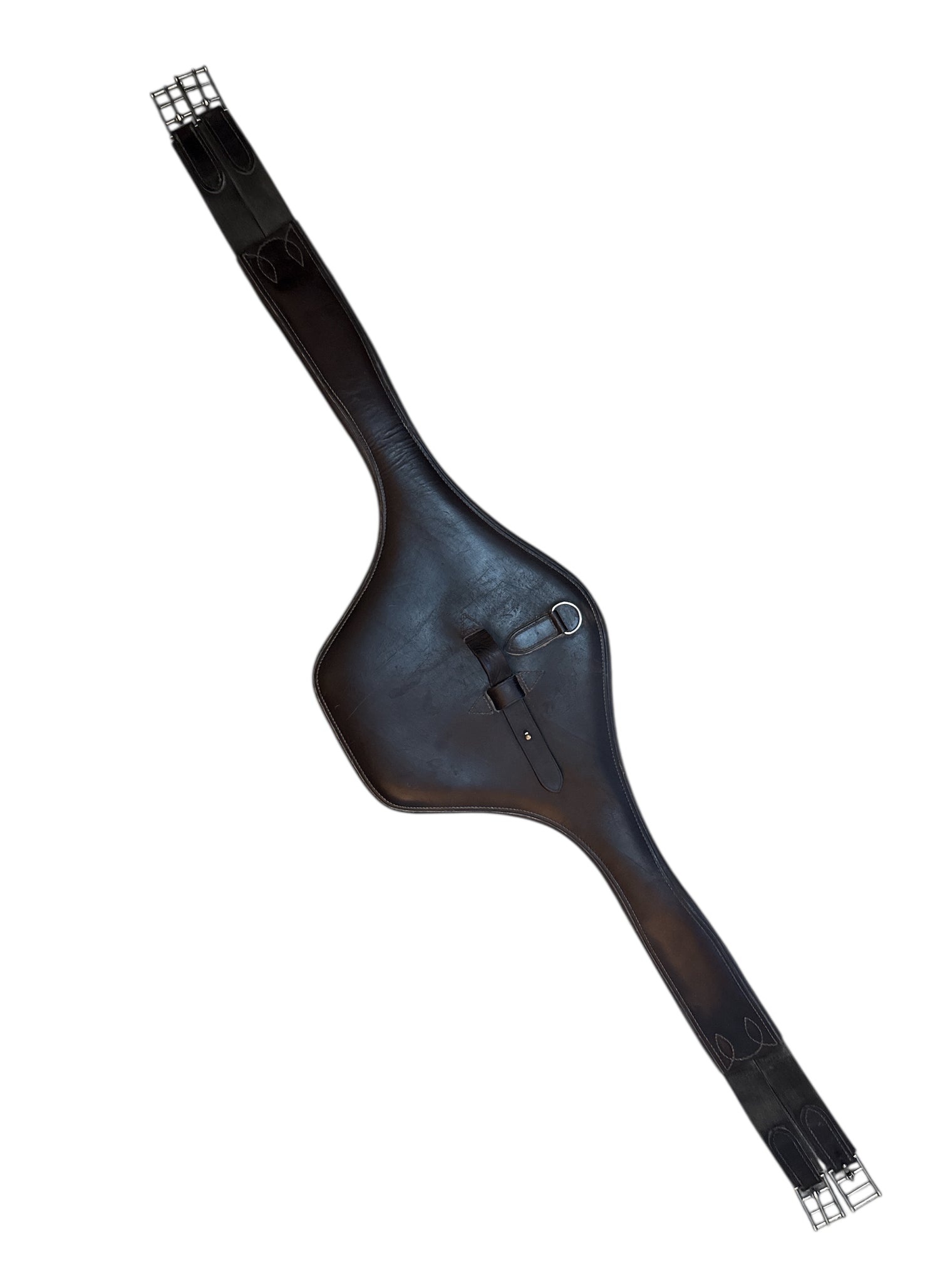 Brown Leather Stud Girth - Size 56"