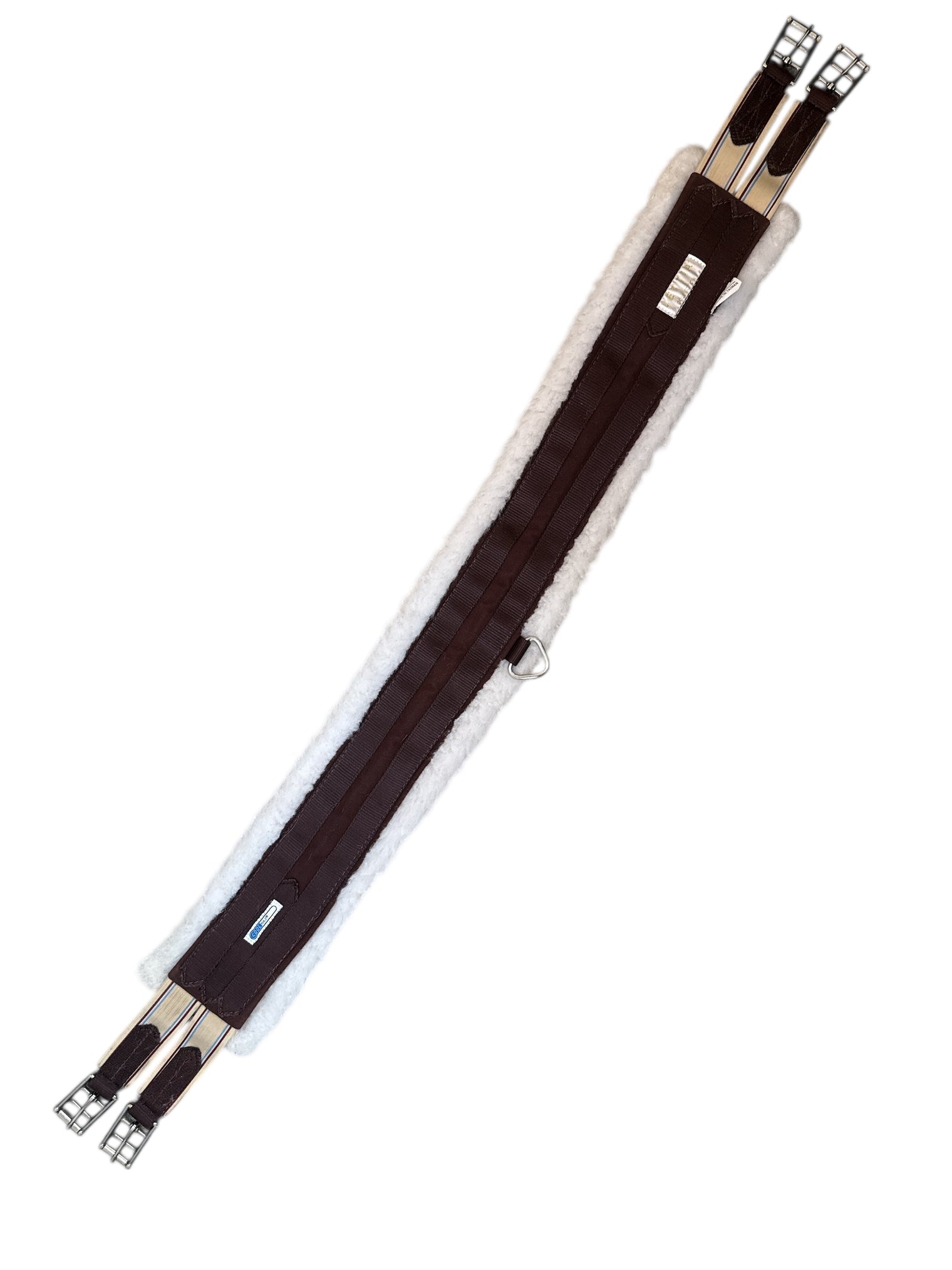 Lettia Fleece-Lined CoolMax Girth - Brown / Size 48"