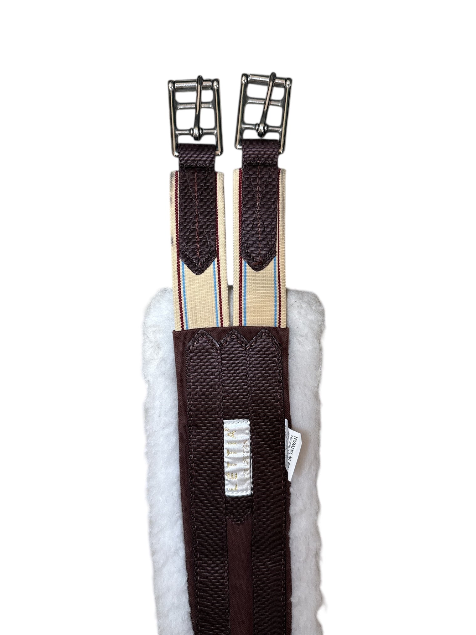 Lettia Fleece-Lined CoolMax Girth - Brown / Size 48"