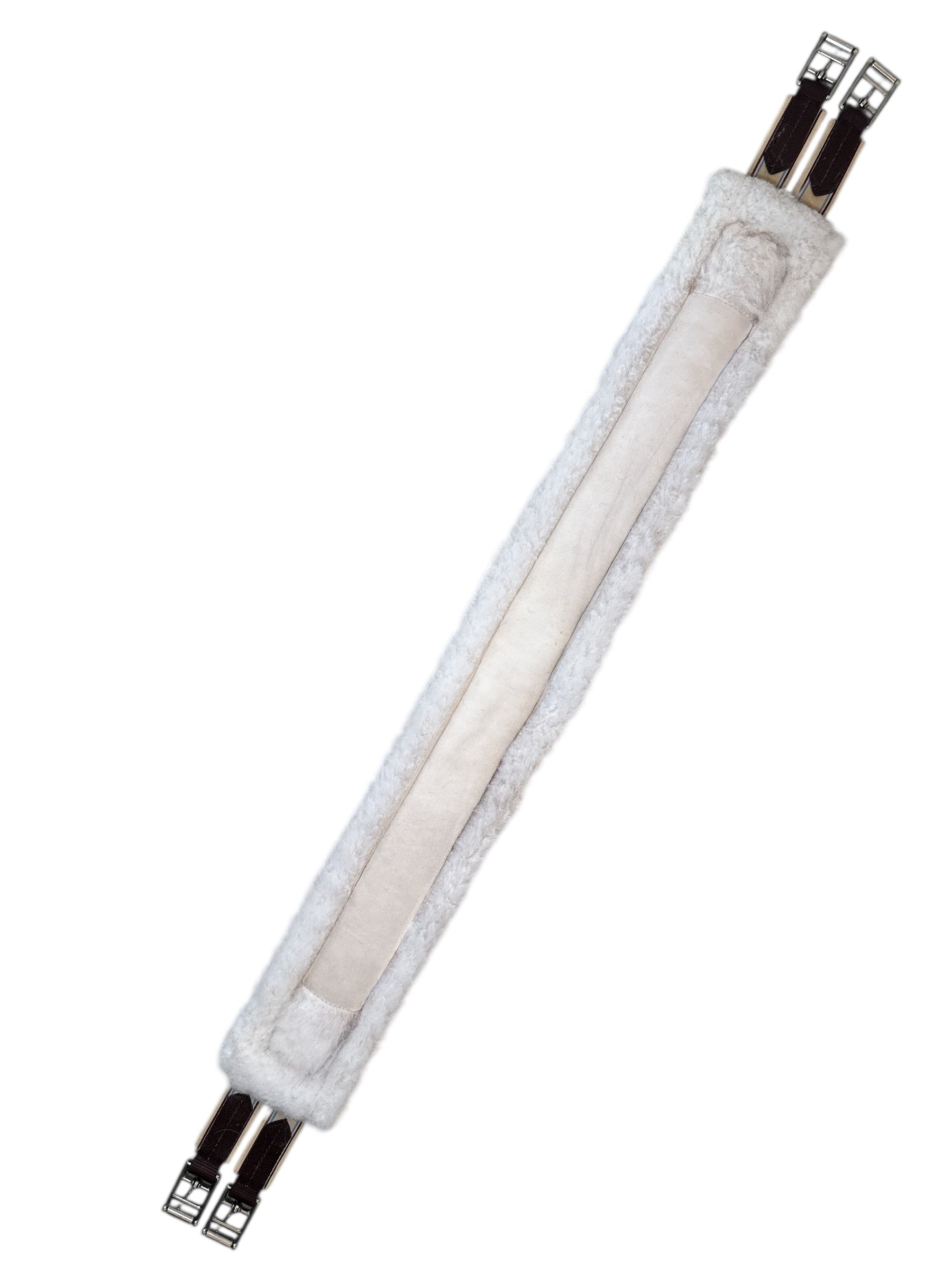 Lettia Fleece-Lined CoolMax Girth - Brown / Size 48"