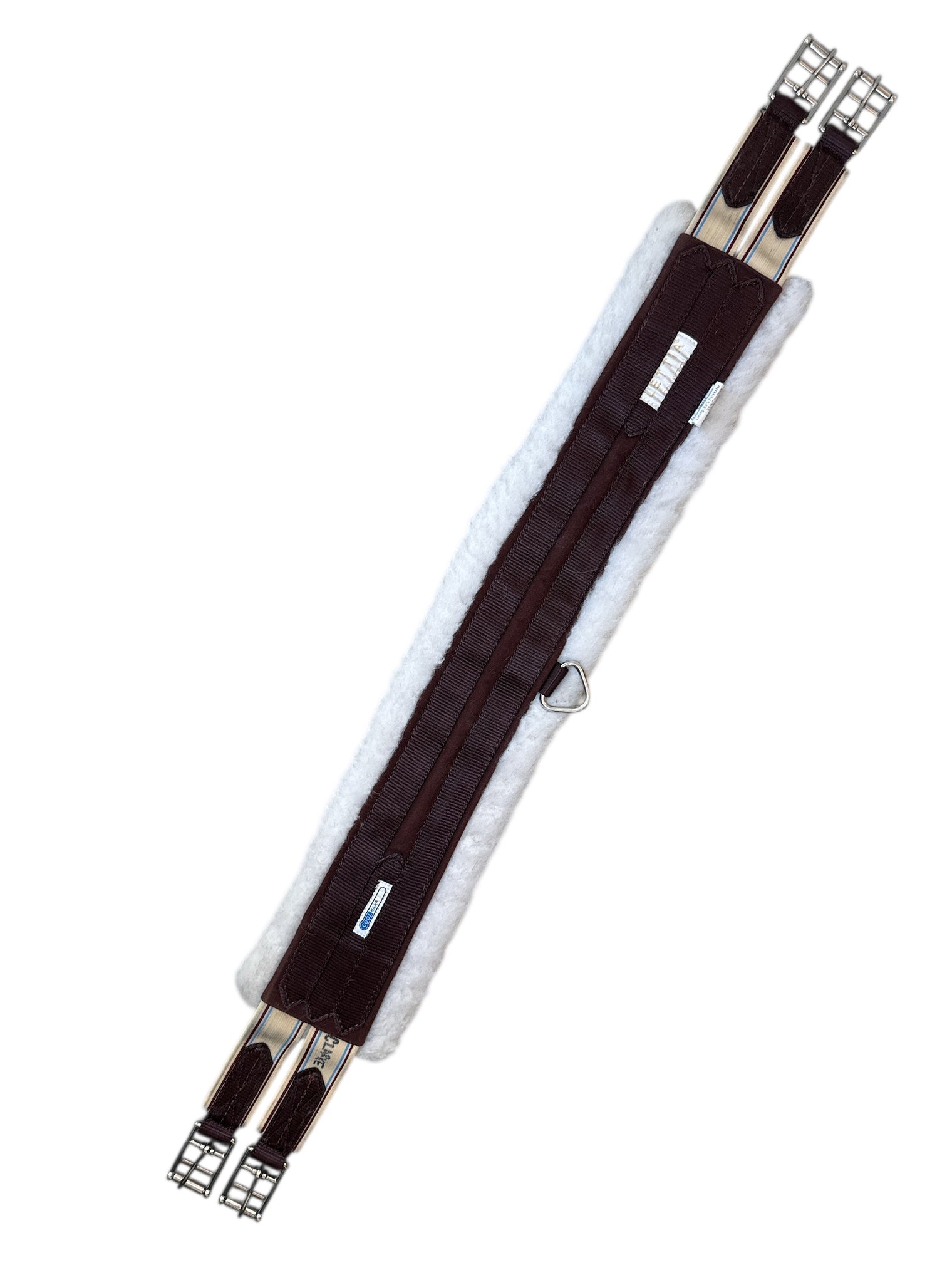 Lettia Fleece-Lined CoolMax Pony Girth - Brown / Size 38"