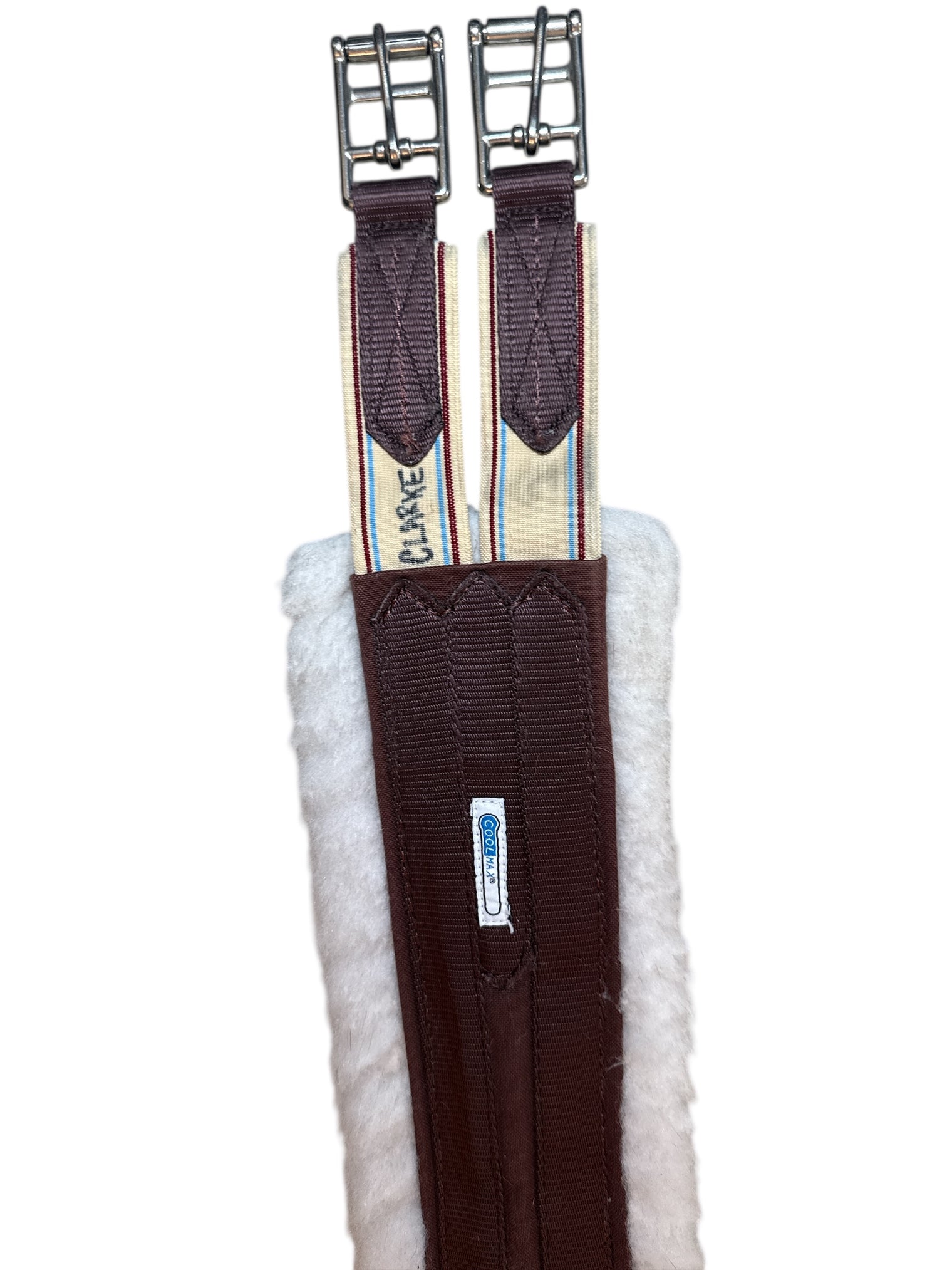 Lettia Fleece-Lined CoolMax Pony Girth - Brown / Size 38"
