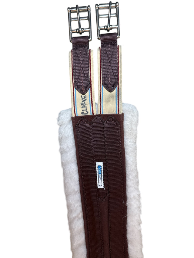 Lettia Fleece-Lined CoolMax Pony Girth - Brown / Size 38"
