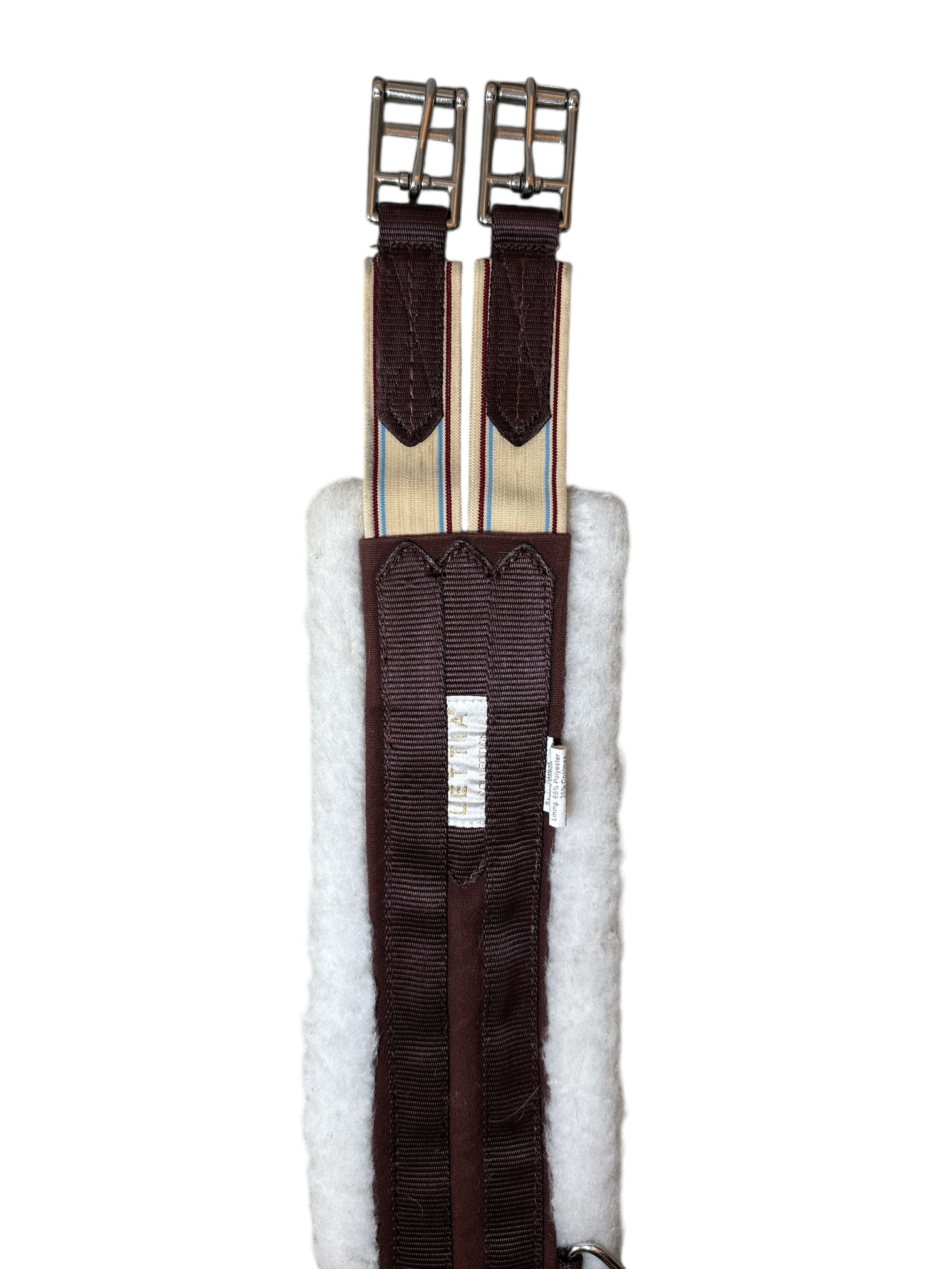 Lettia Fleece-Lined CoolMax Pony Girth - Brown / Size 38"