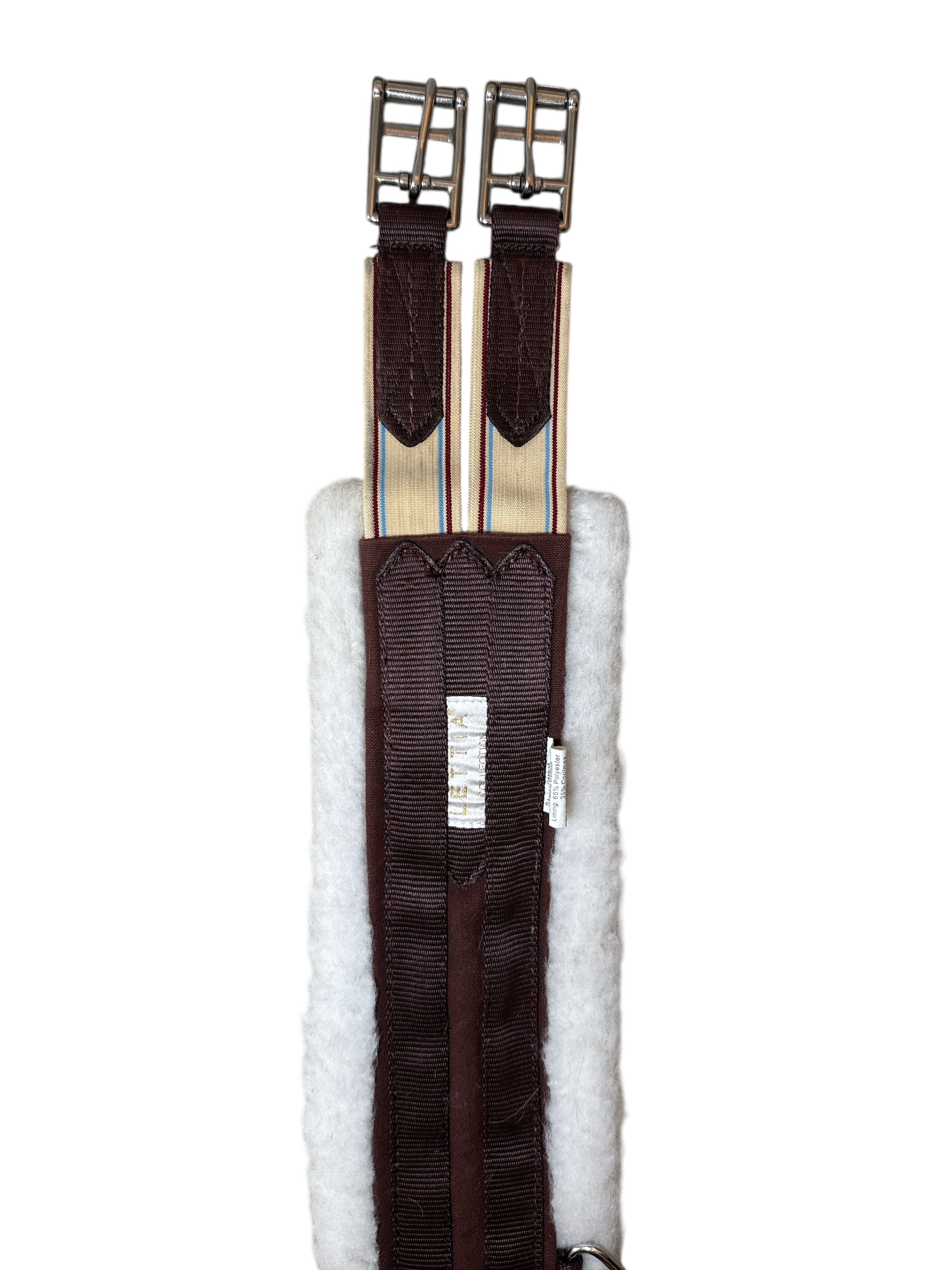 Lettia Fleece-Lined CoolMax Pony Girth - Brown / Size 38"