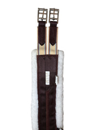 Lettia Fleece-Lined CoolMax Pony Girth - Brown / Size 38"