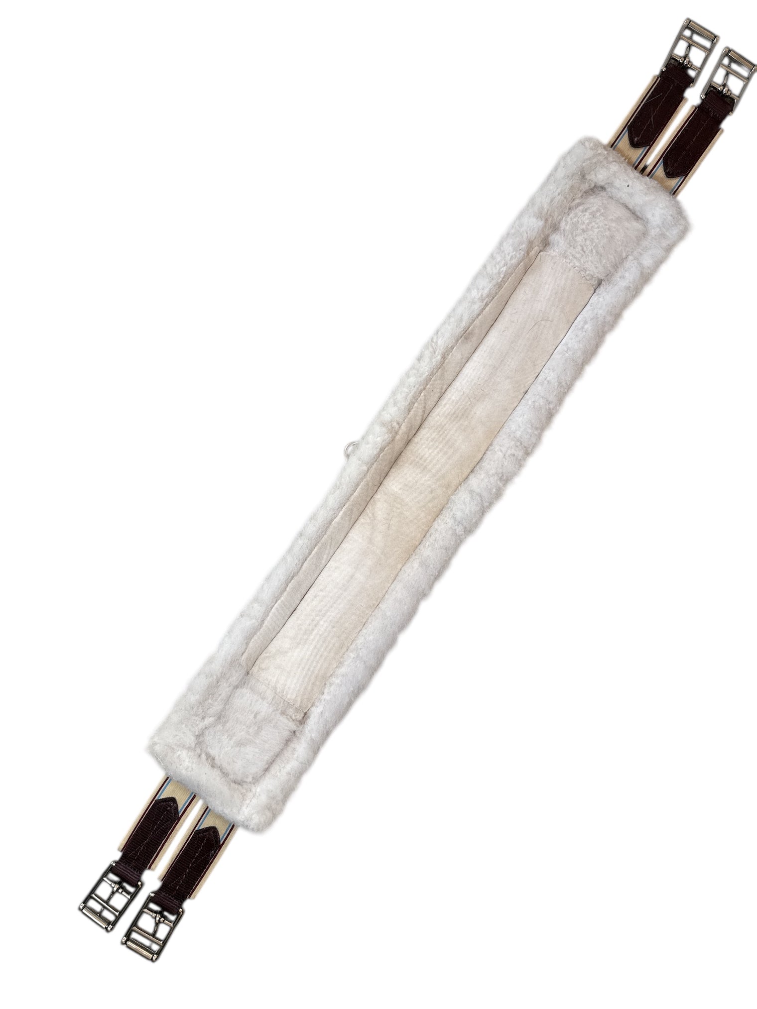 Lettia Fleece-Lined CoolMax Pony Girth - Brown / Size 38"