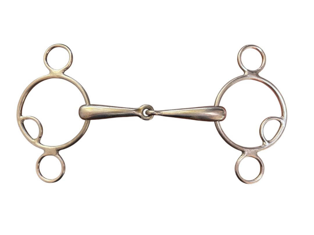 KTS Kocher Tack Shop Custom 3 Ring Snaffle Bit - 5 1/2"