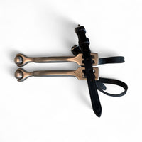 Rollerball Spurs with 1" Neck - Black Leather Spur Straps Included