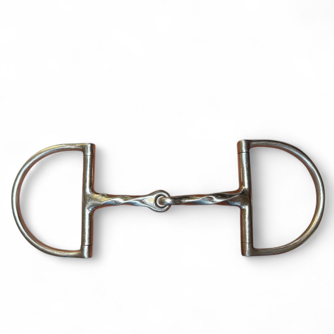 Slow Twist Jointed Dee Ring Stainless Steel Bit 5"