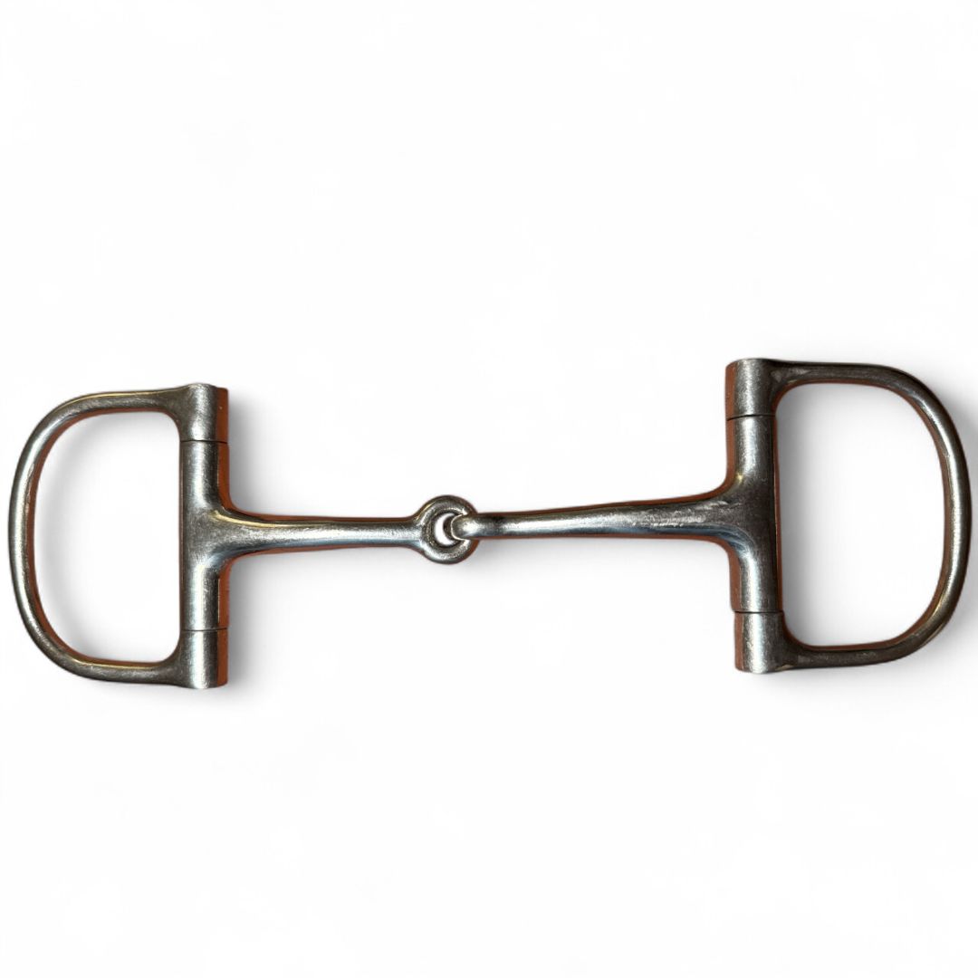 Racing Dee Ring Snaffle Bit - 5"
