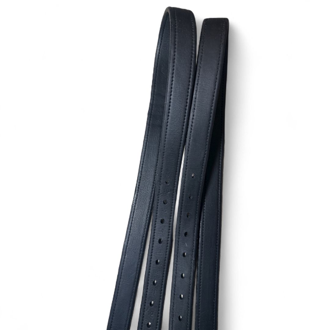 Bates Luxe Stirrup Leathers - Black / Size 157 - 58"