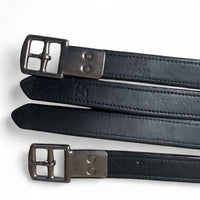 Bates Luxe Stirrup Leathers - Black / Size 157 - 58"