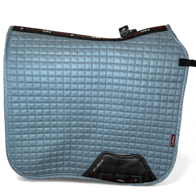 LeMieux Suede Dressage Square Saddle Pad - Ice Blue / Size Large