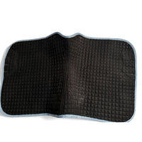 LeMieux Suede Dressage Square Saddle Pad - Ice Blue / Size Large