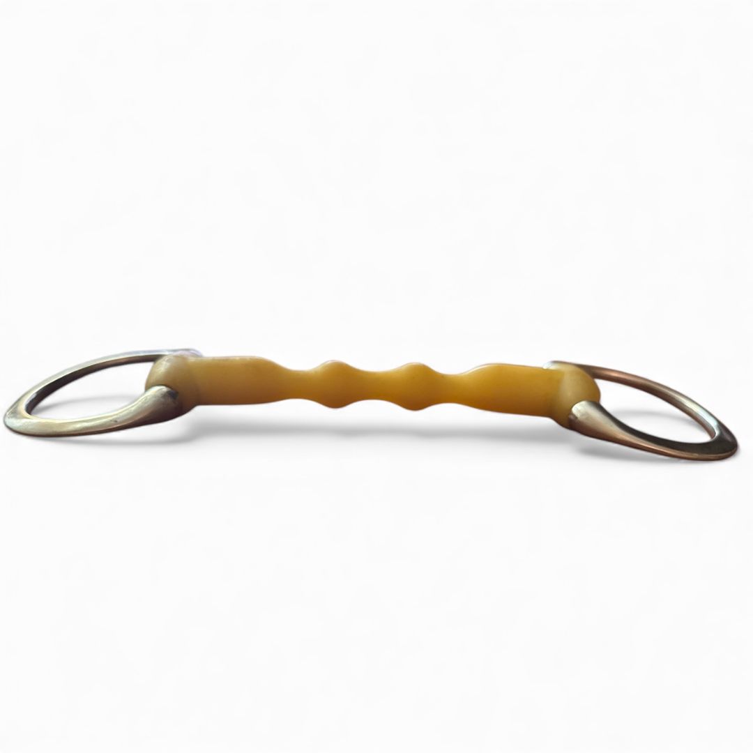 Happy Mouth Shaped Mullen Mouth Eggbutt Bit - 5 1/2"