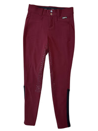 Kerrits Women's Three-Season Tailored Fleece Full Seat Breeches - Sangria / Burgundy - Size Small