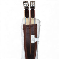 Lettia Coolmax Fleece Girth - Brown / Size 50"