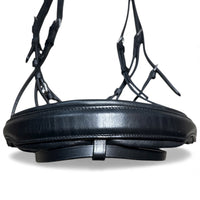 Halter Ego The Brixton Snaffle Bridle With Reins - Black Leather Anatomical Snaffle Bridle / Full Size