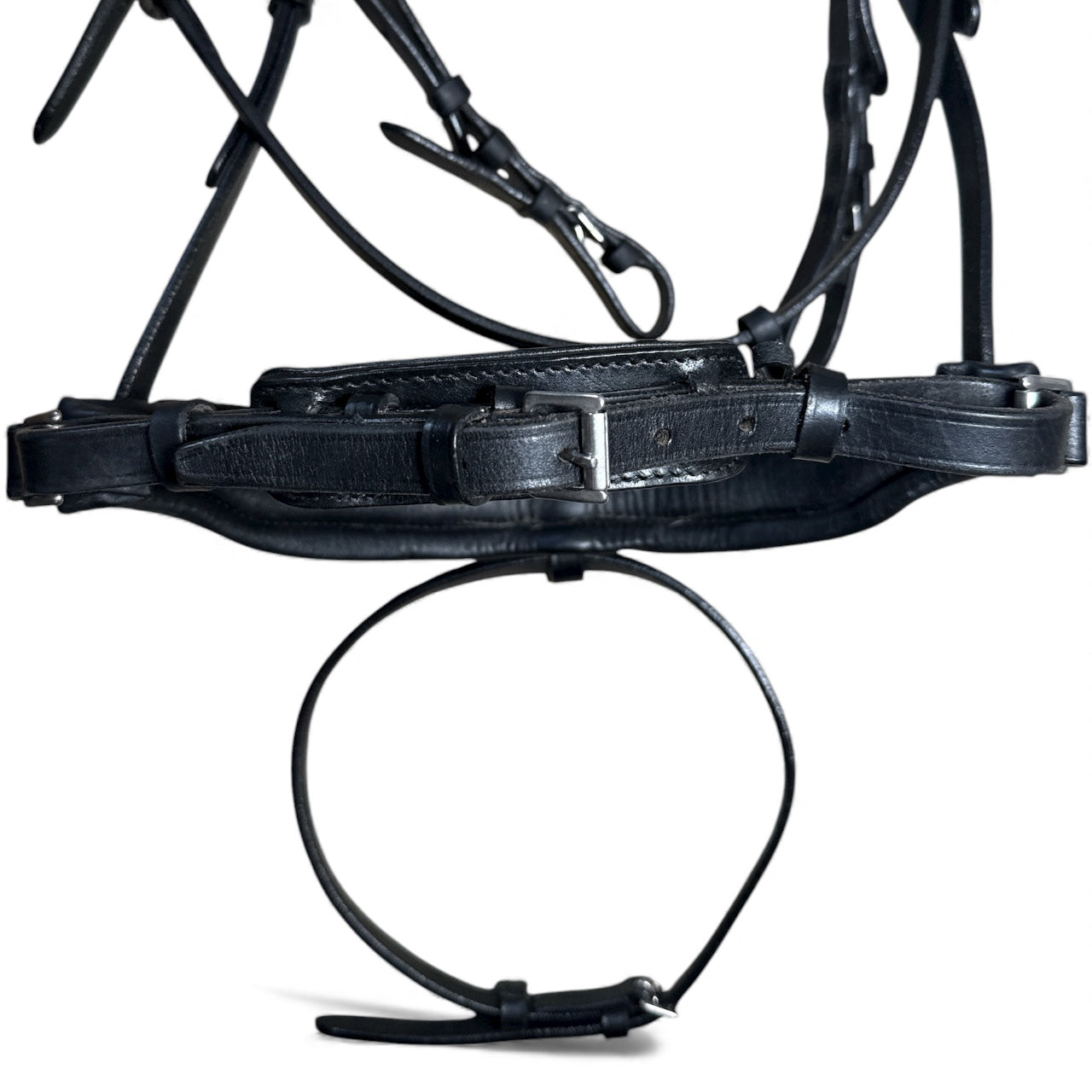 Halter Ego The Brixton Snaffle Bridle With Reins - Black Leather Anatomical Snaffle Bridle / Full Size