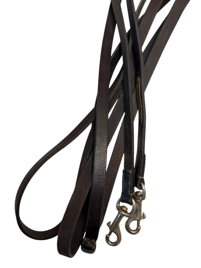 Beval Leather Draw Reins - Brown